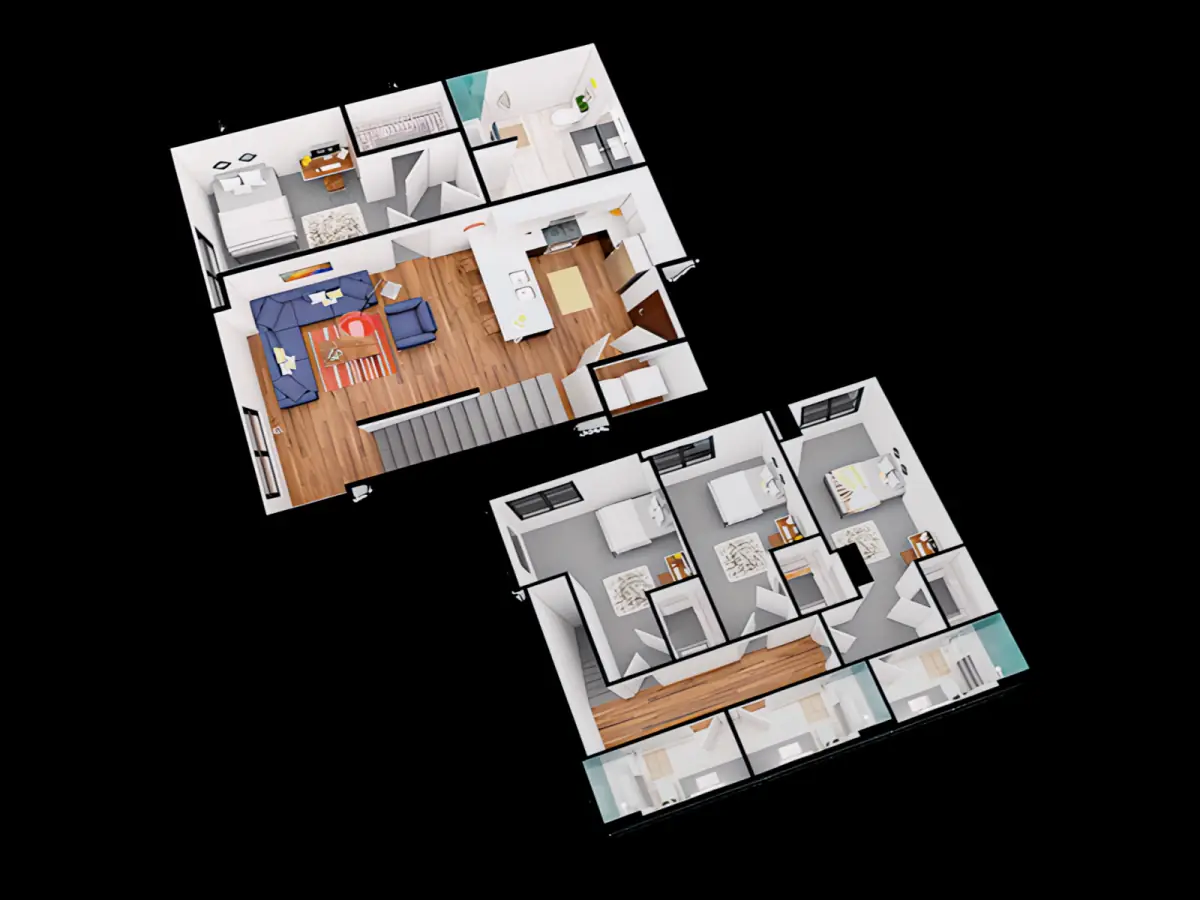 4 Rooms view 1