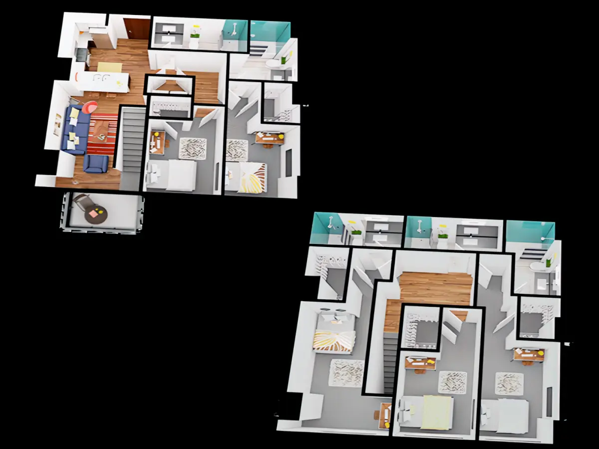 4 Rooms view 3