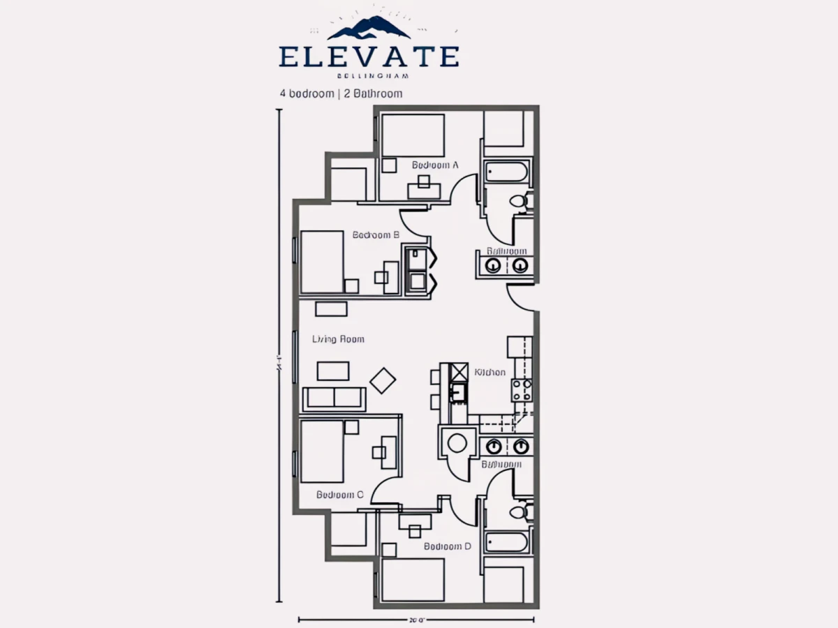 4 Bed 2 Bath D1