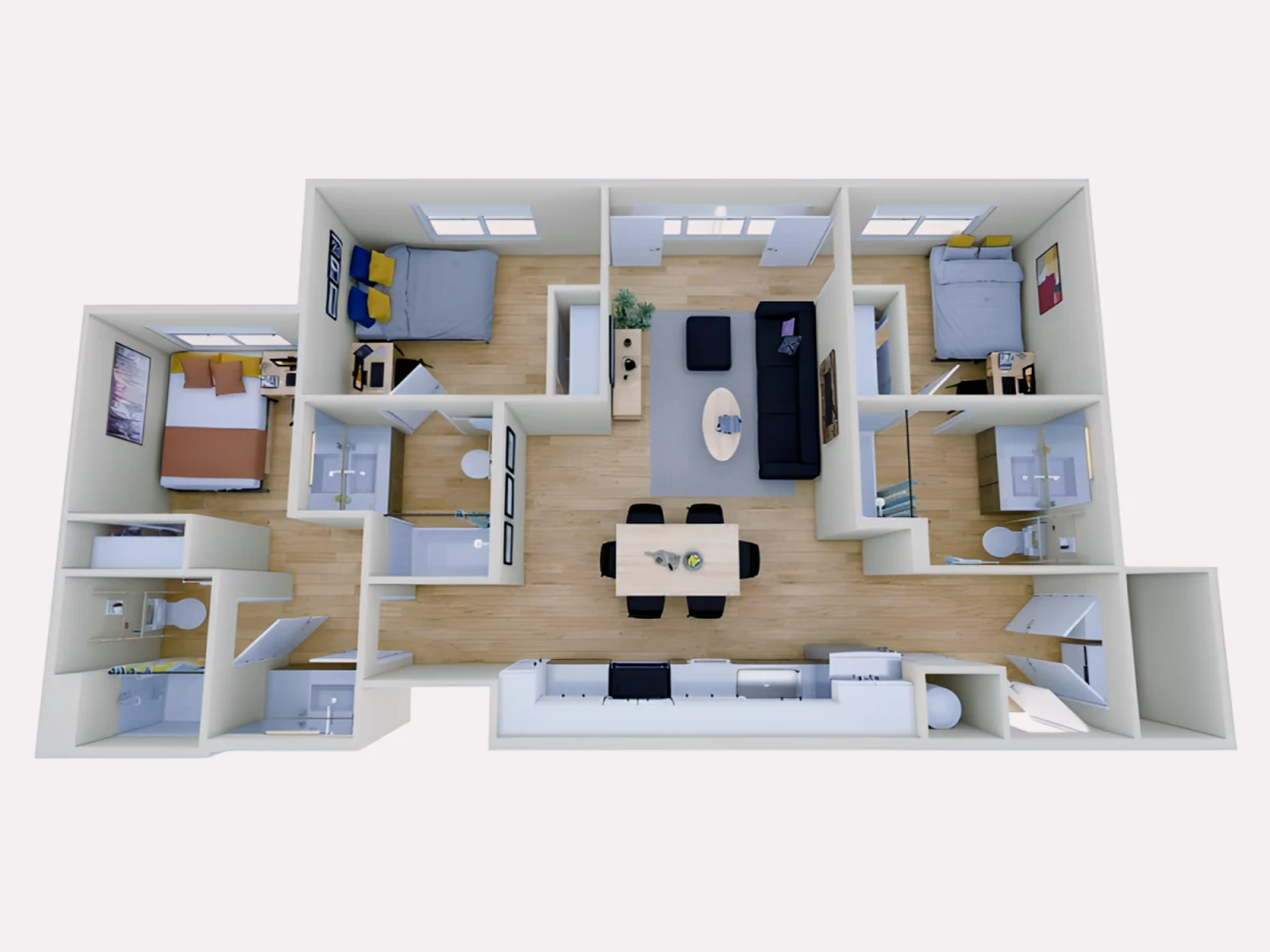 3 Bed 3 Bath C1