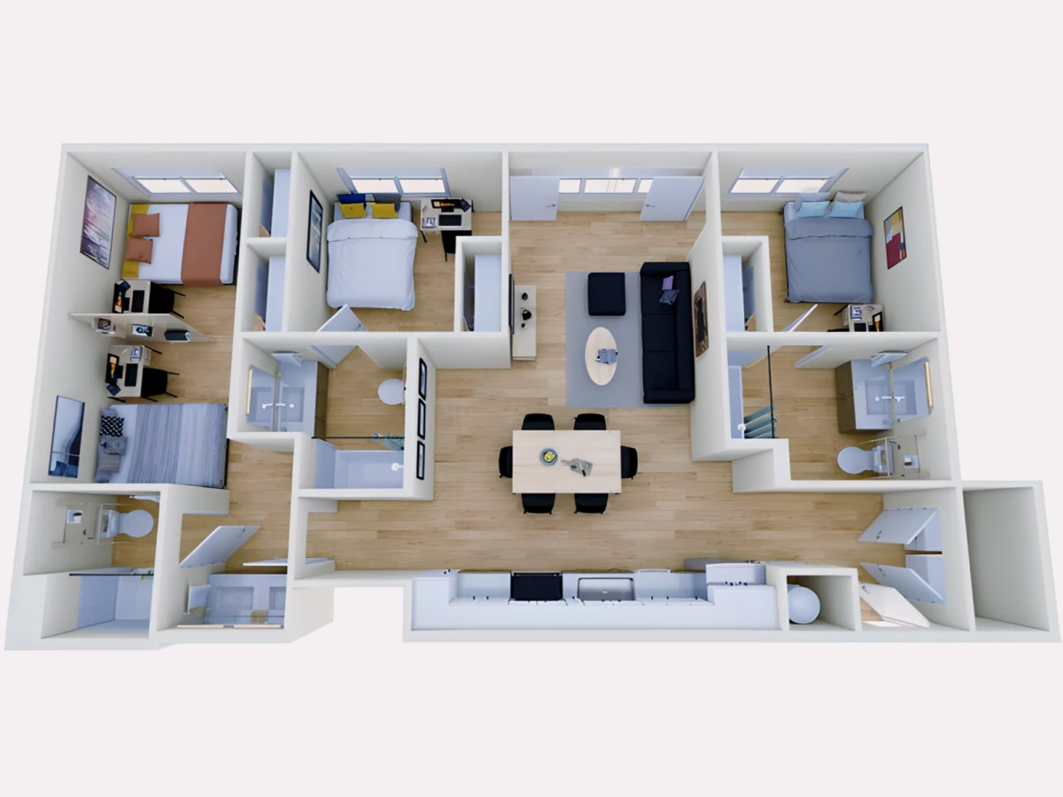 3 Bed 3 Bath C2