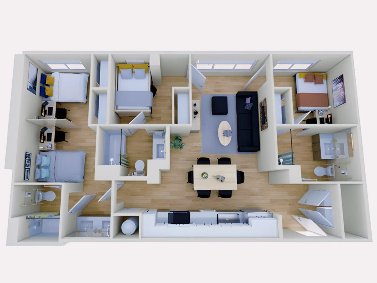 3 Bed 3 Bath C3