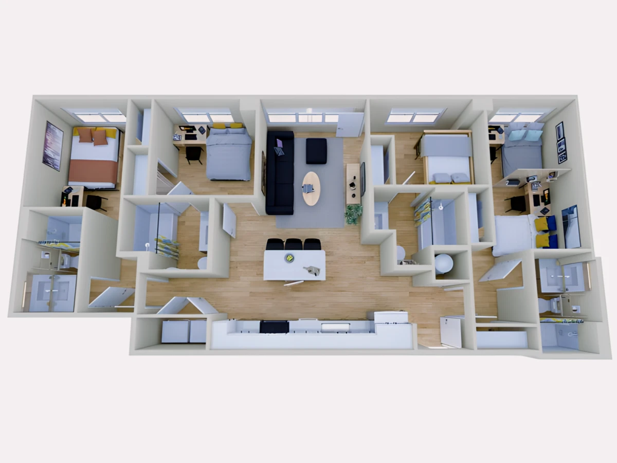 4 Bed 4 Bath D7