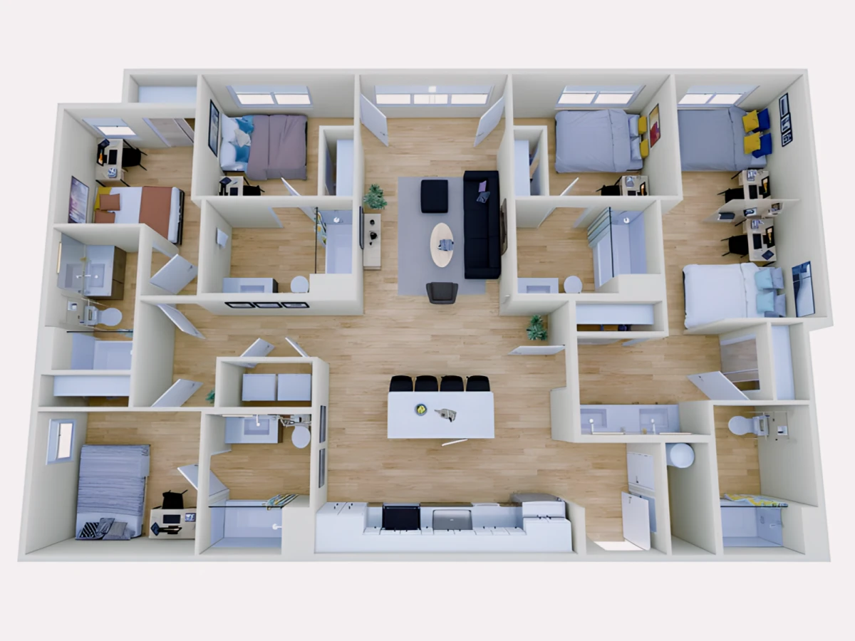 5 Rooms view 1