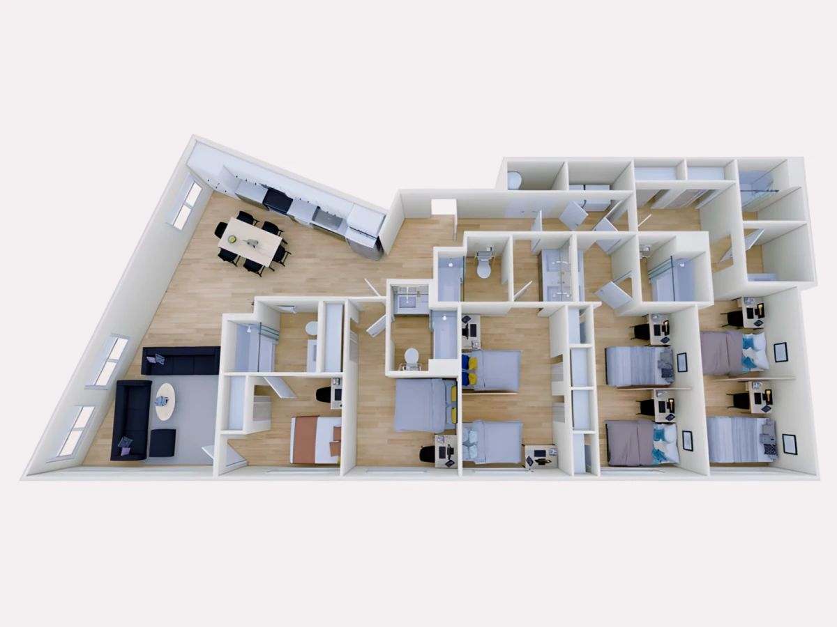 3 Rooms view 2