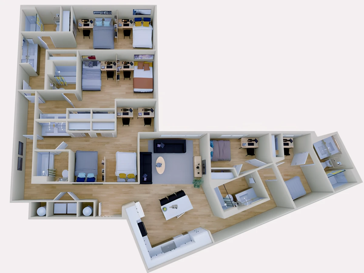 3 Rooms view 1