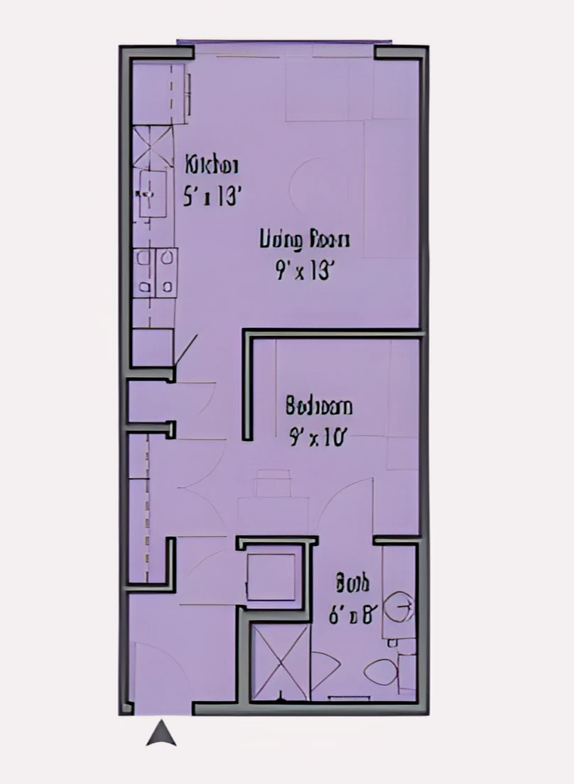 1x1 Rooms view 2