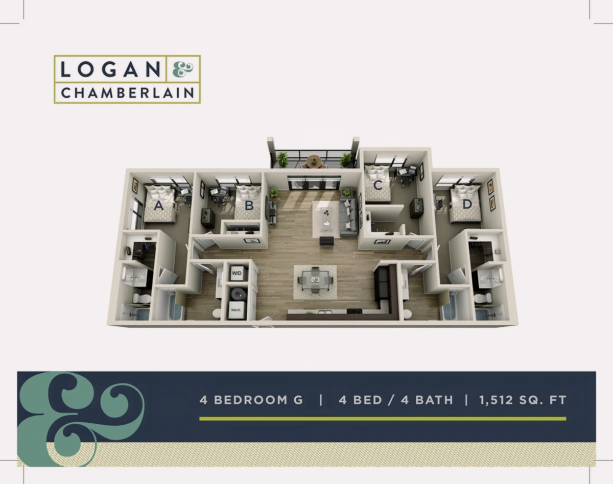 4 Rooms view 2