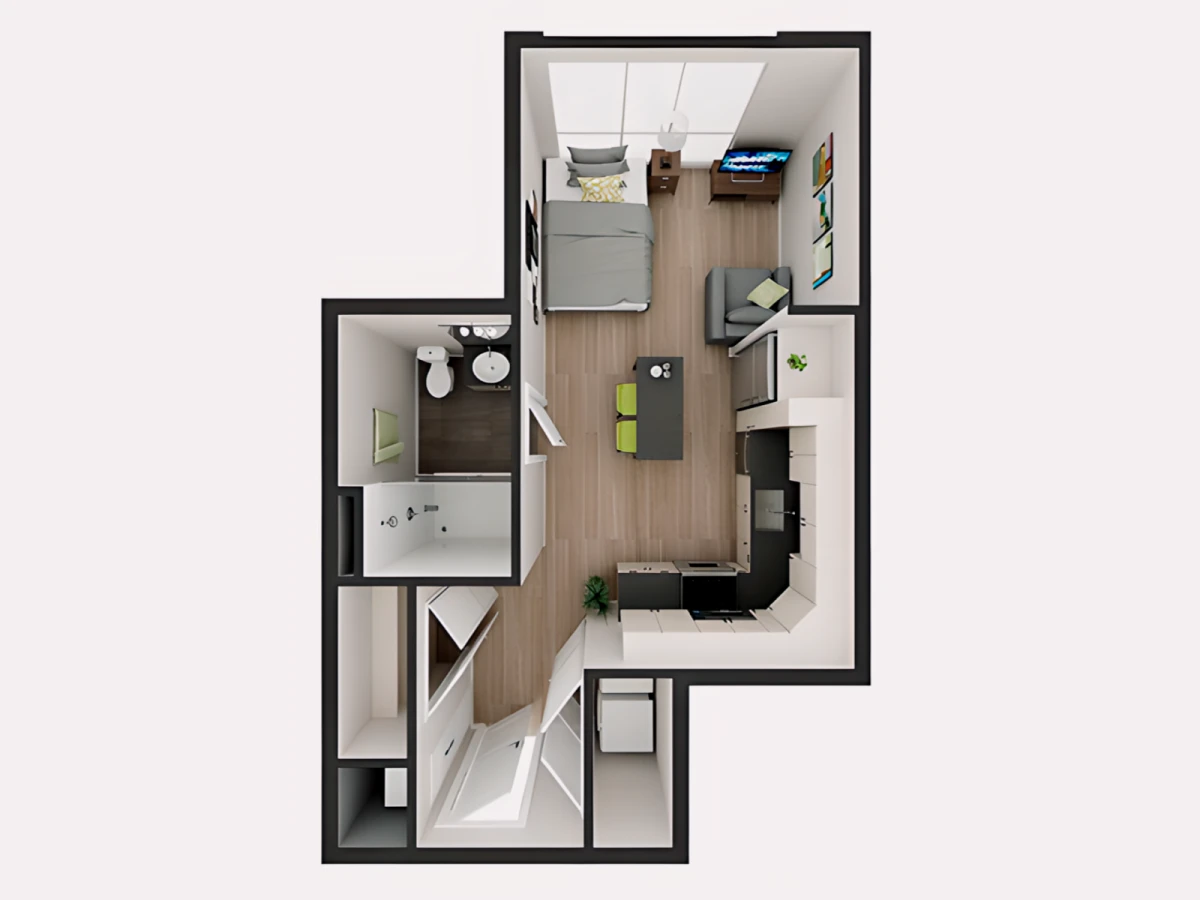 Studio Rooms view 2