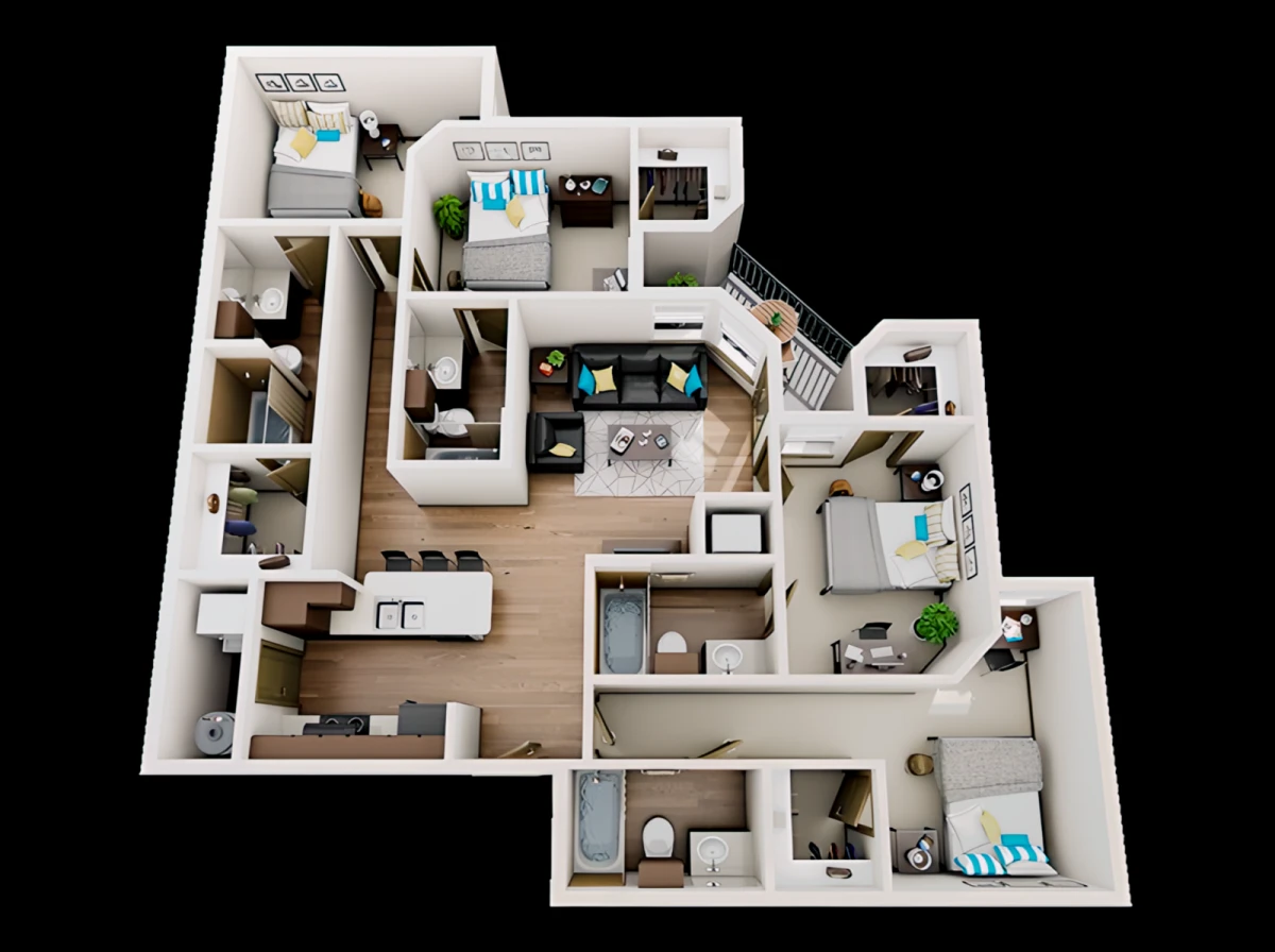 4 Bed 4 Bath D2