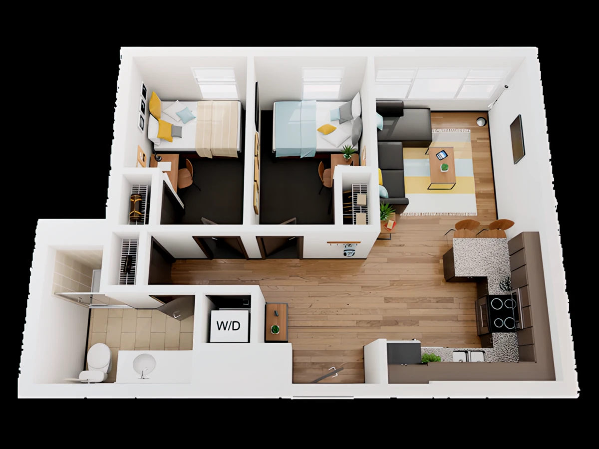 5 Rooms view 1