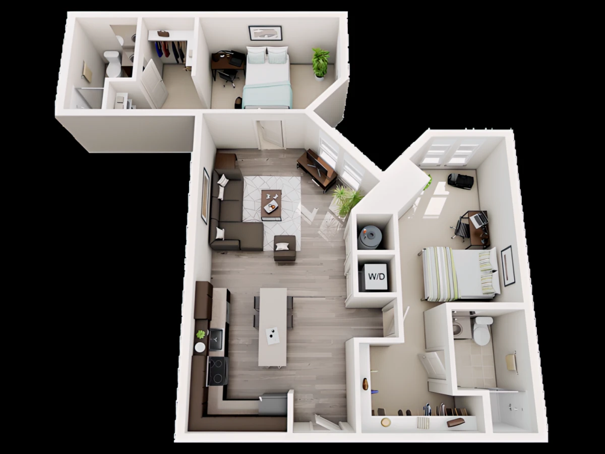 2 Rooms view 2