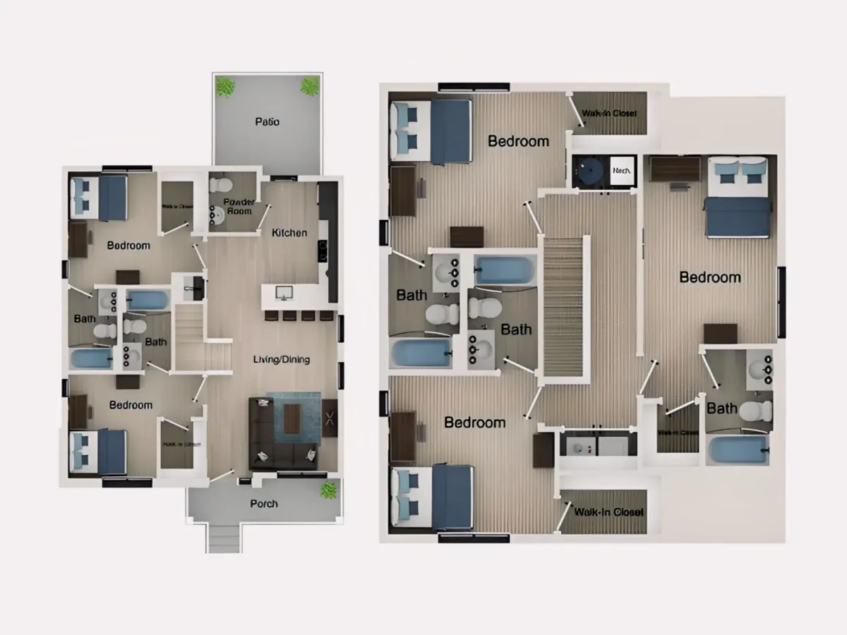 5 Rooms view 3