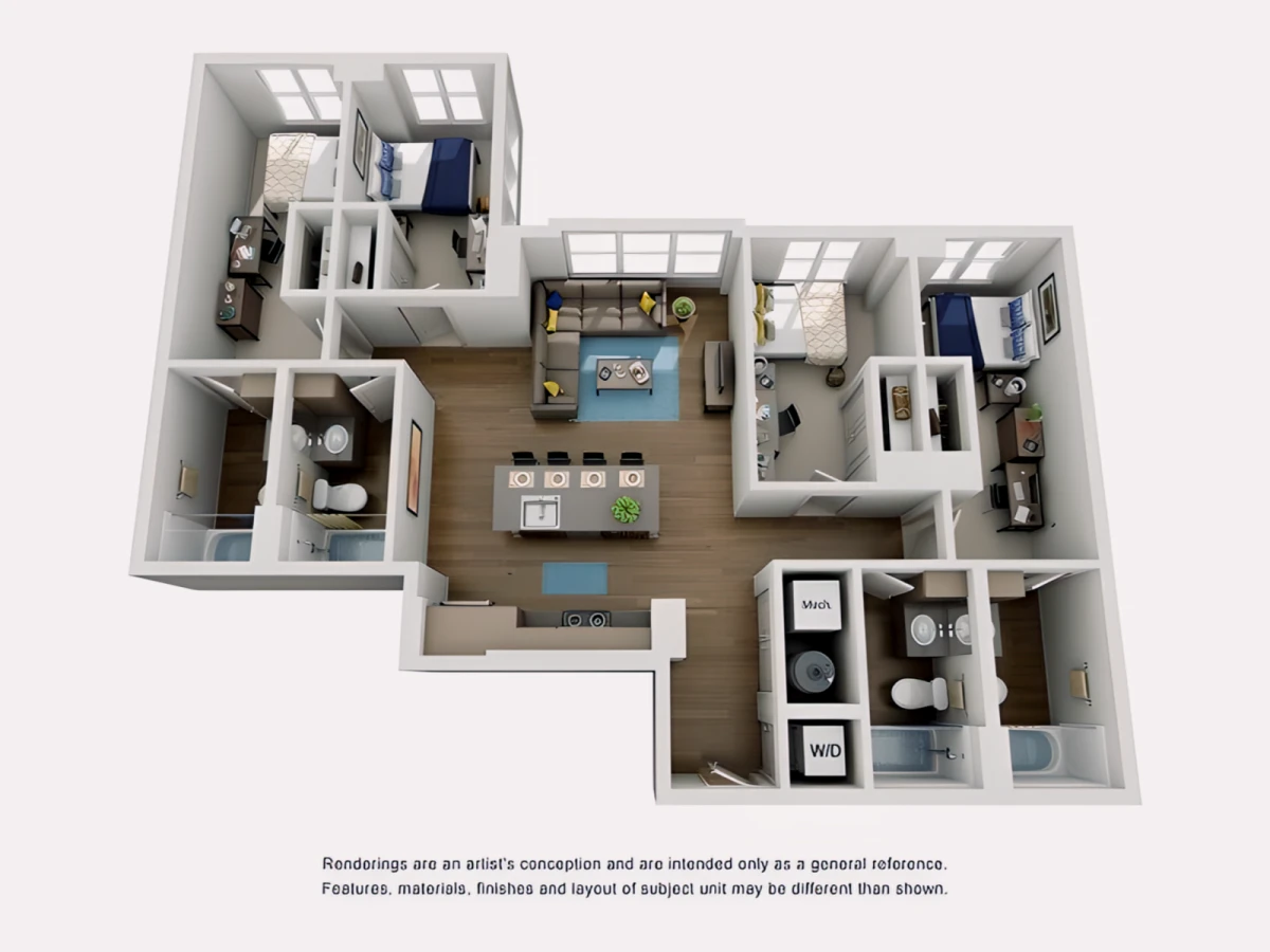 4 Rooms view 3