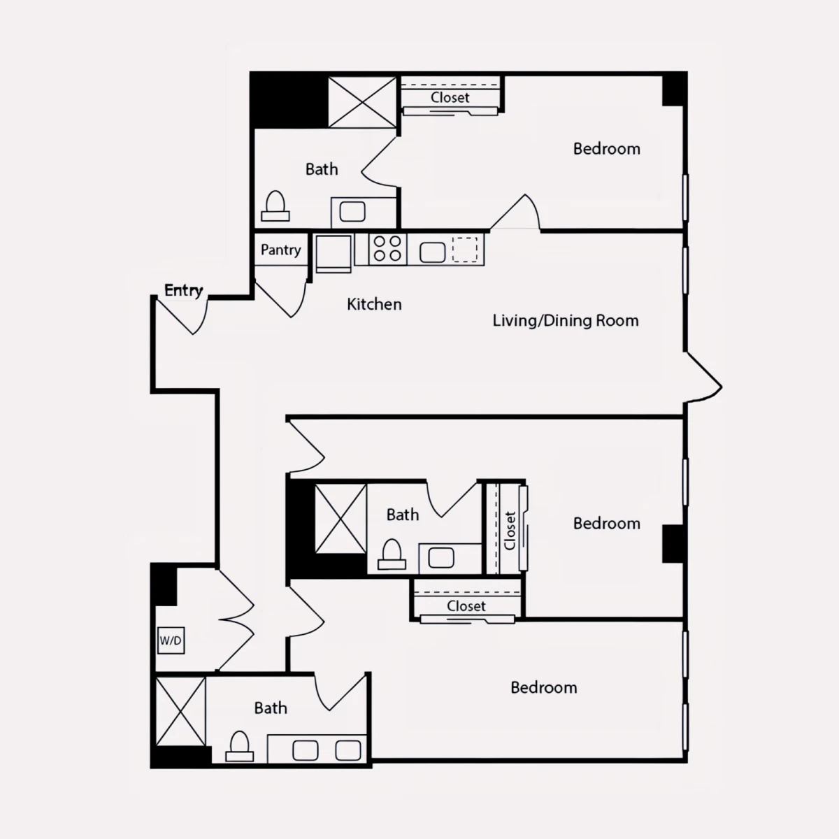 3 Rooms view 4