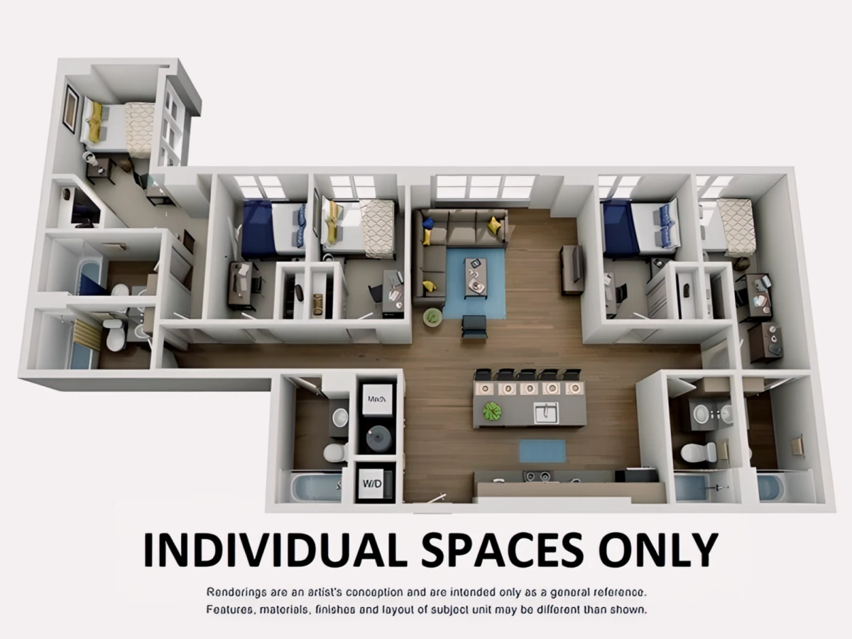 5 Rooms view 3