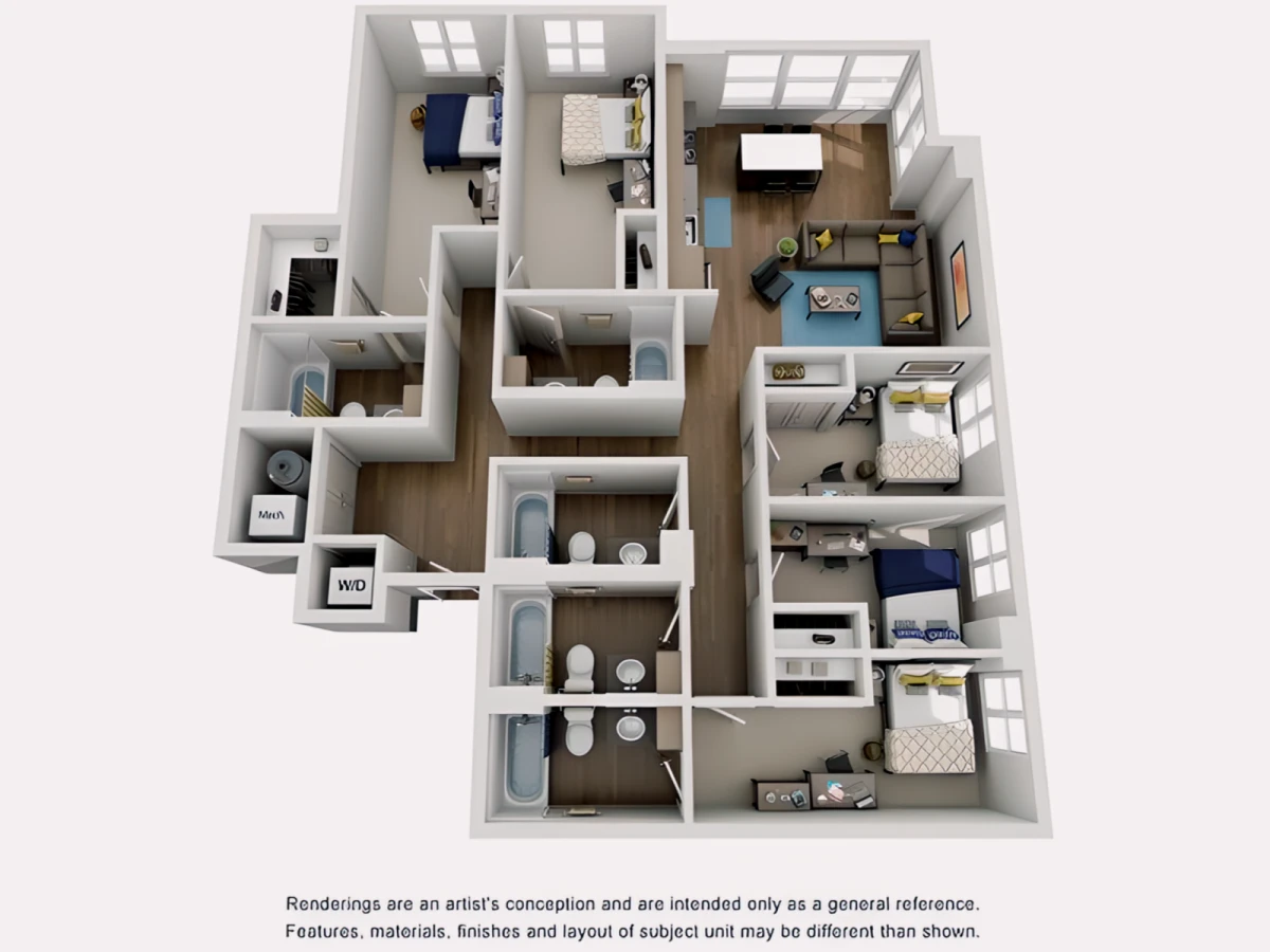 5 Rooms view 1