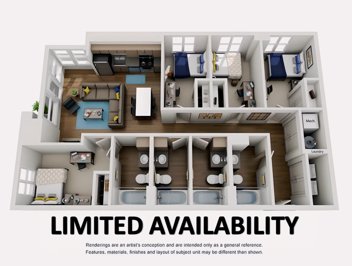 4 Rooms view 1