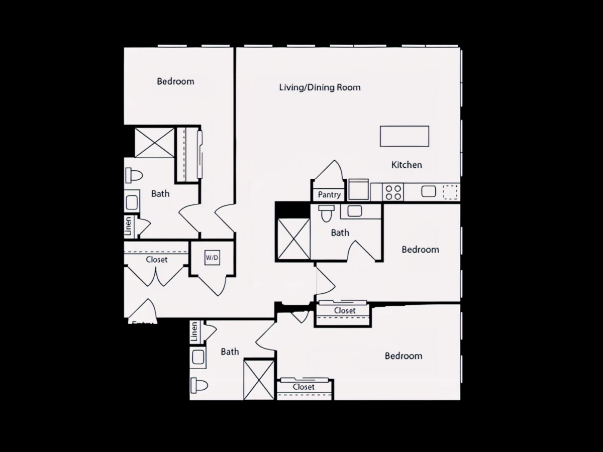 3 Rooms view 1