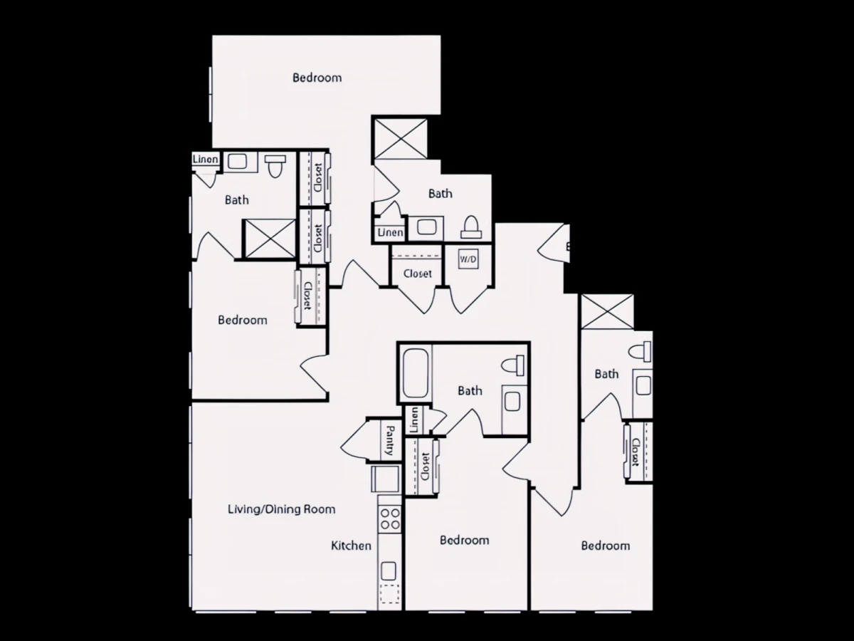 4 Rooms view 2