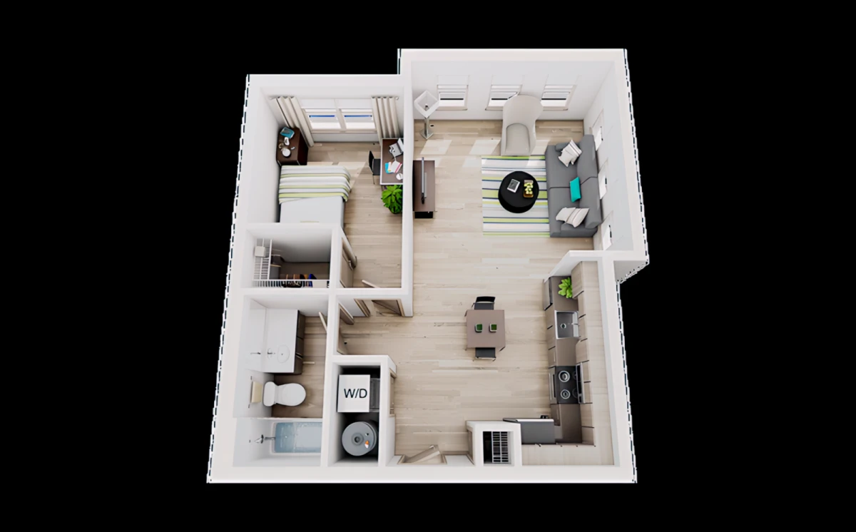 2 Rooms view 3