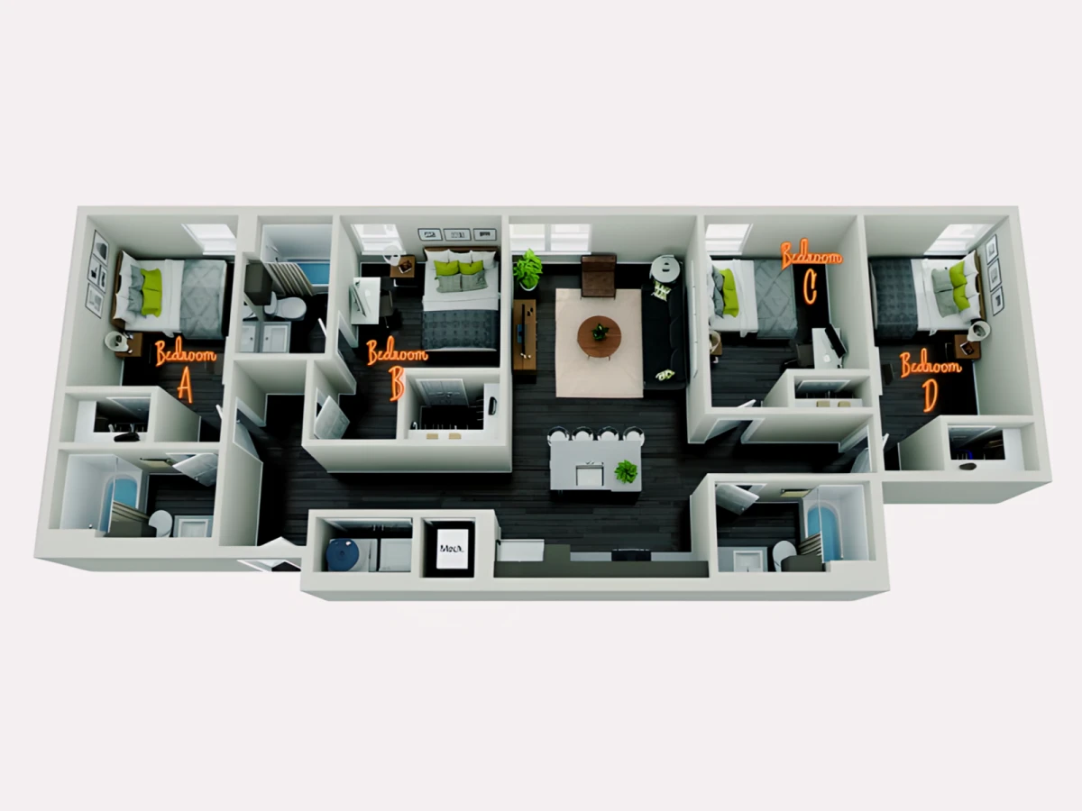 4b3b Rooms view 2