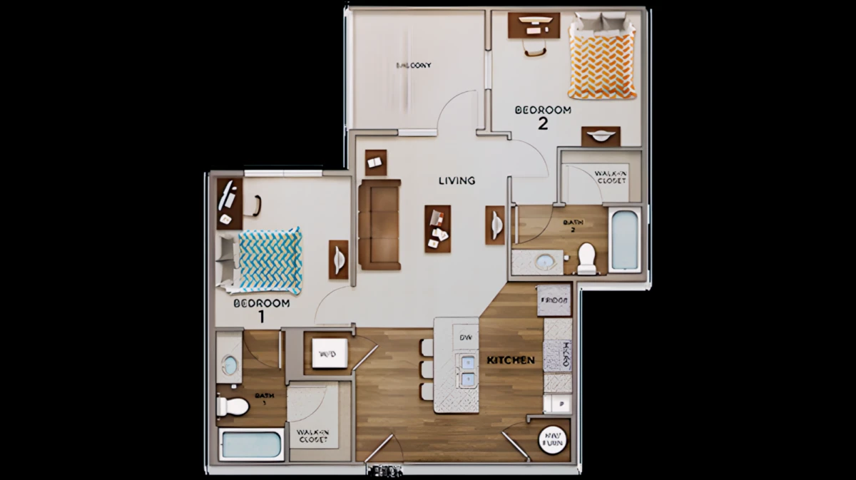 2 Rooms view 2