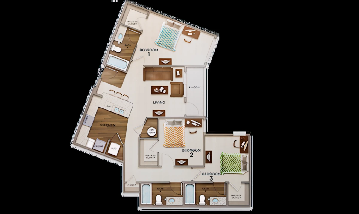 3 Rooms view 3