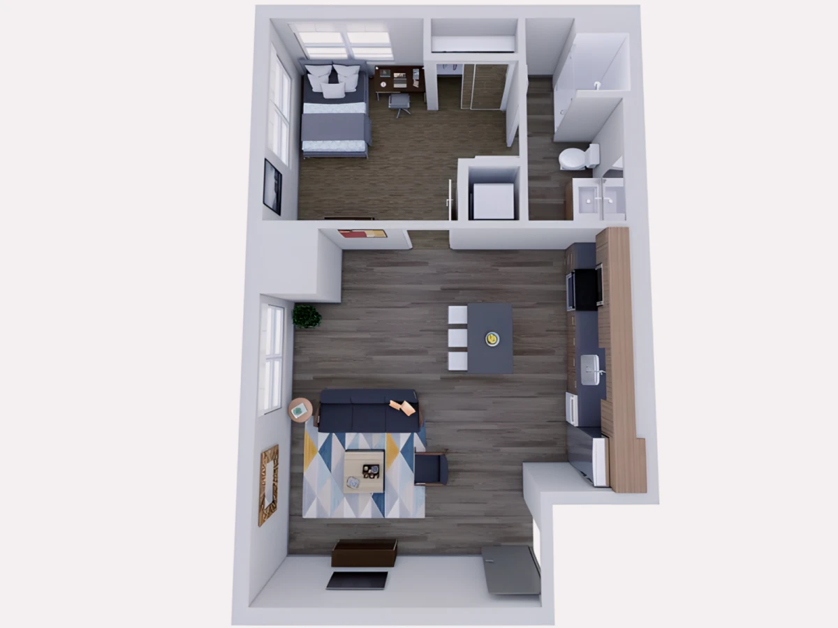 2 Rooms view 2