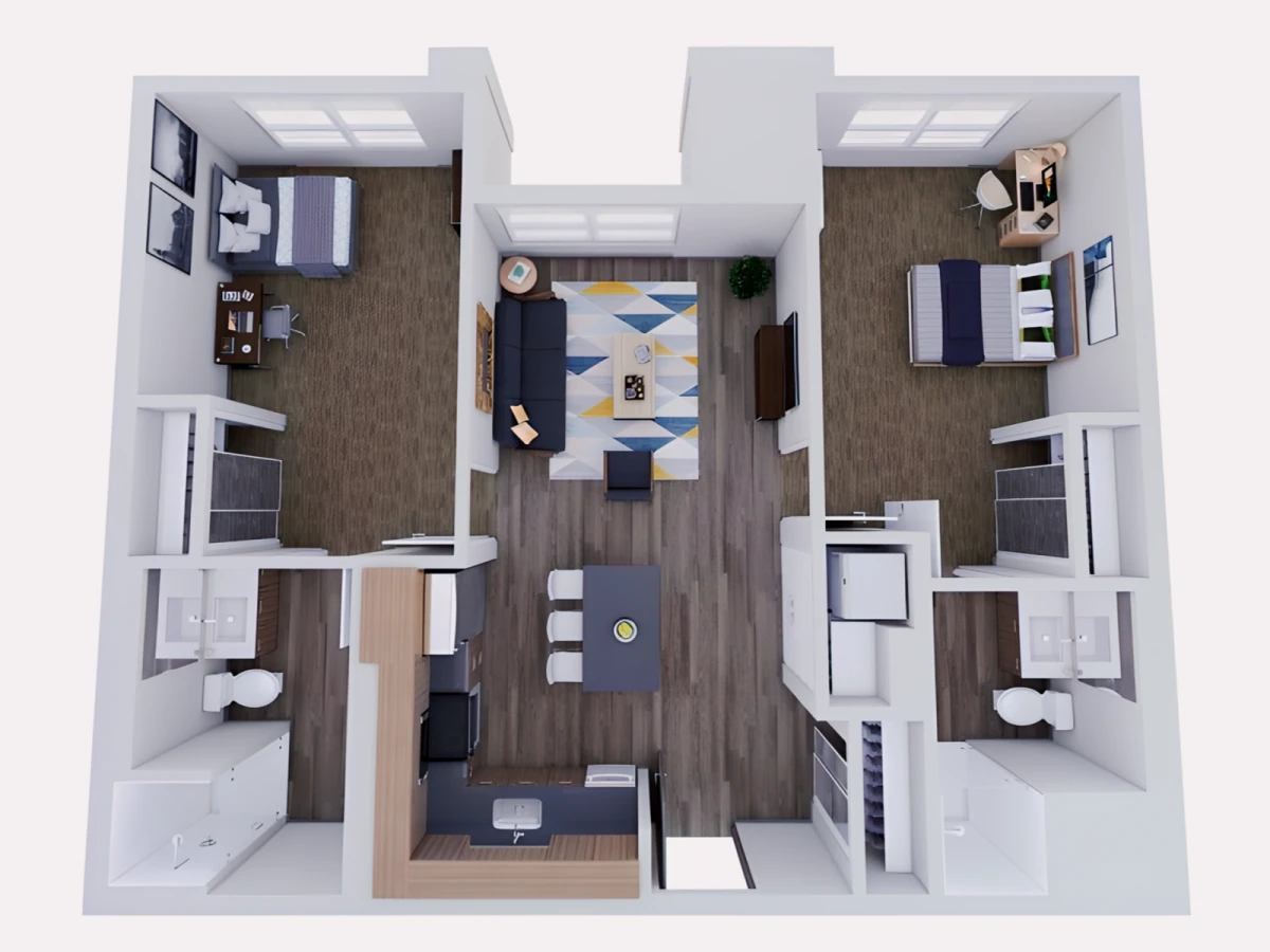 2 Rooms view 4