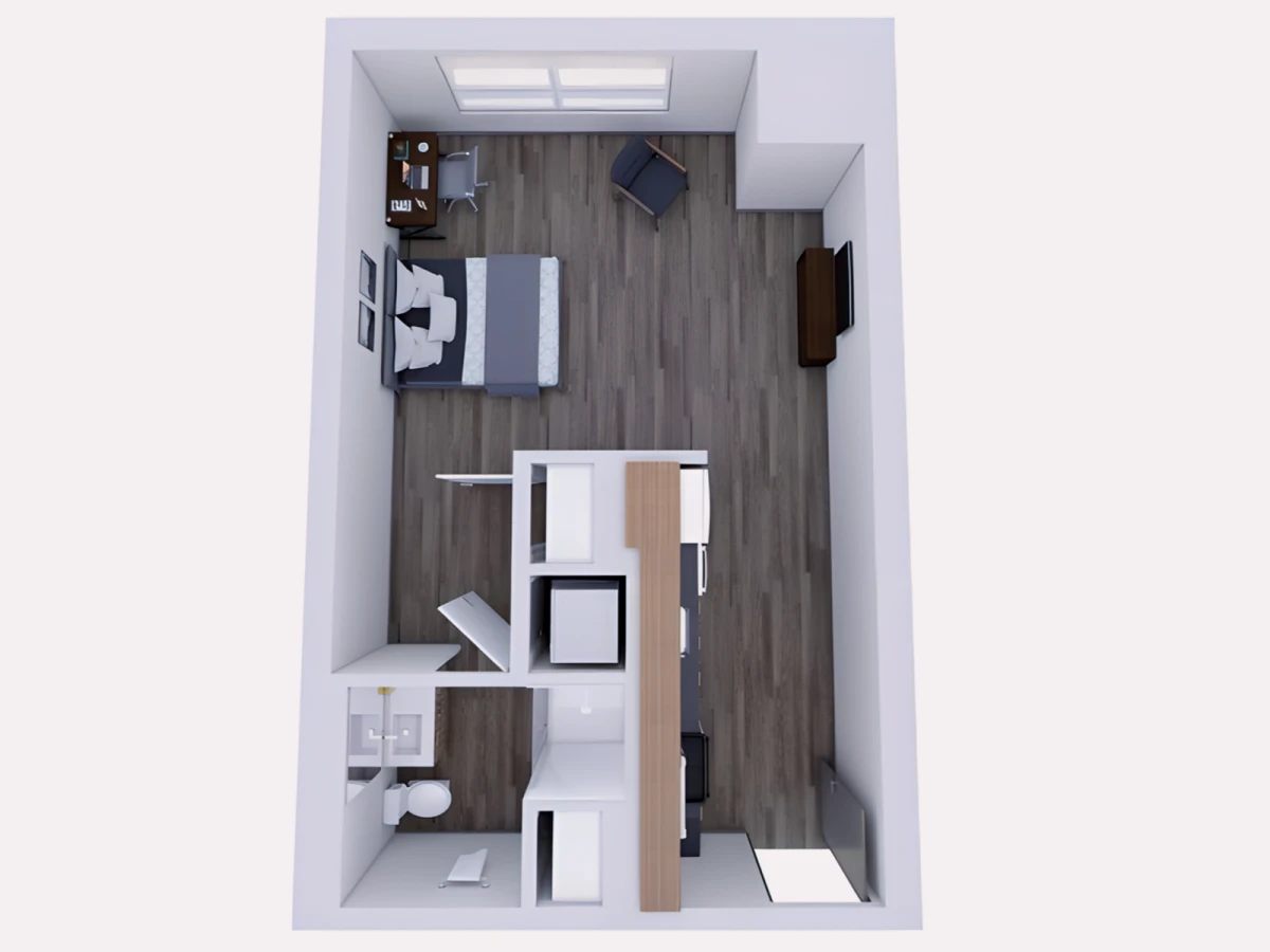 2 Rooms view 1