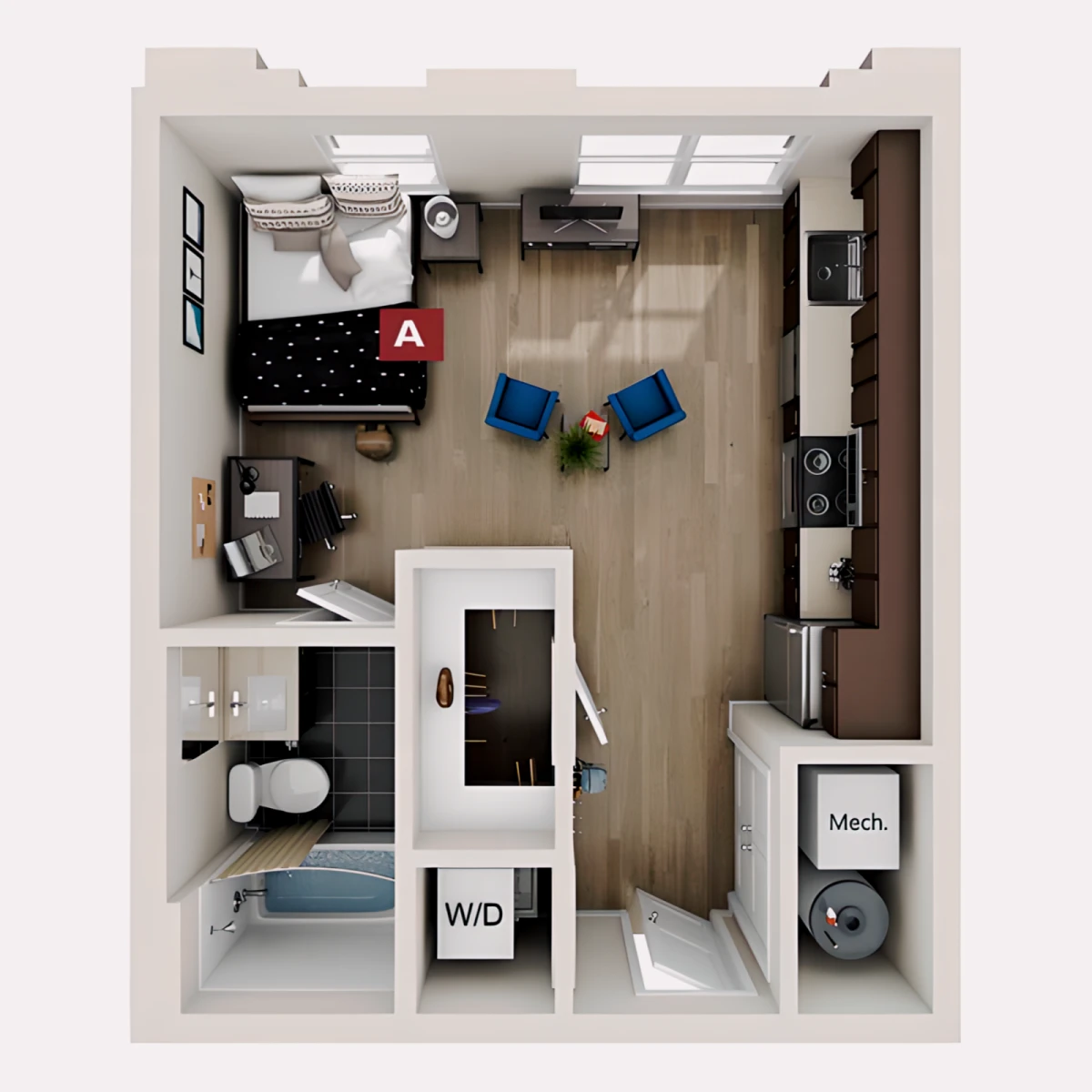 Studio Rooms view 1