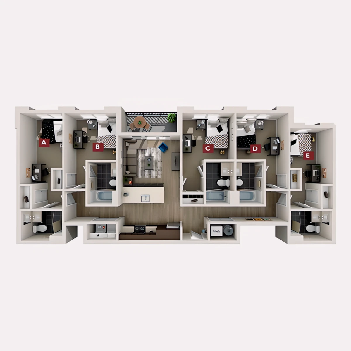 5 Rooms view 2