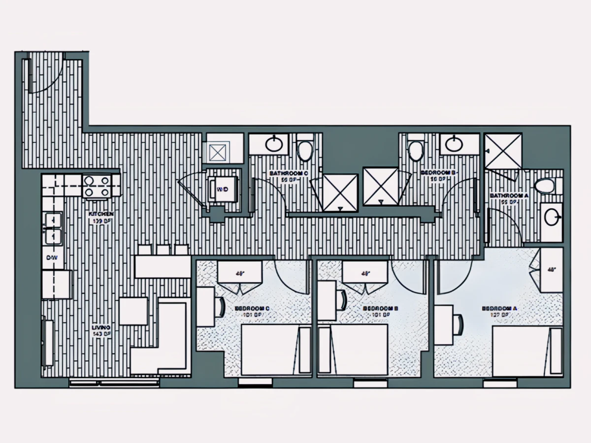 3 Rooms view 1