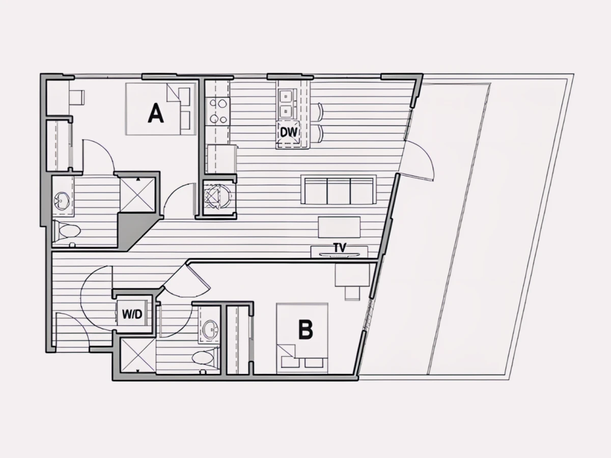 3 Rooms view 2