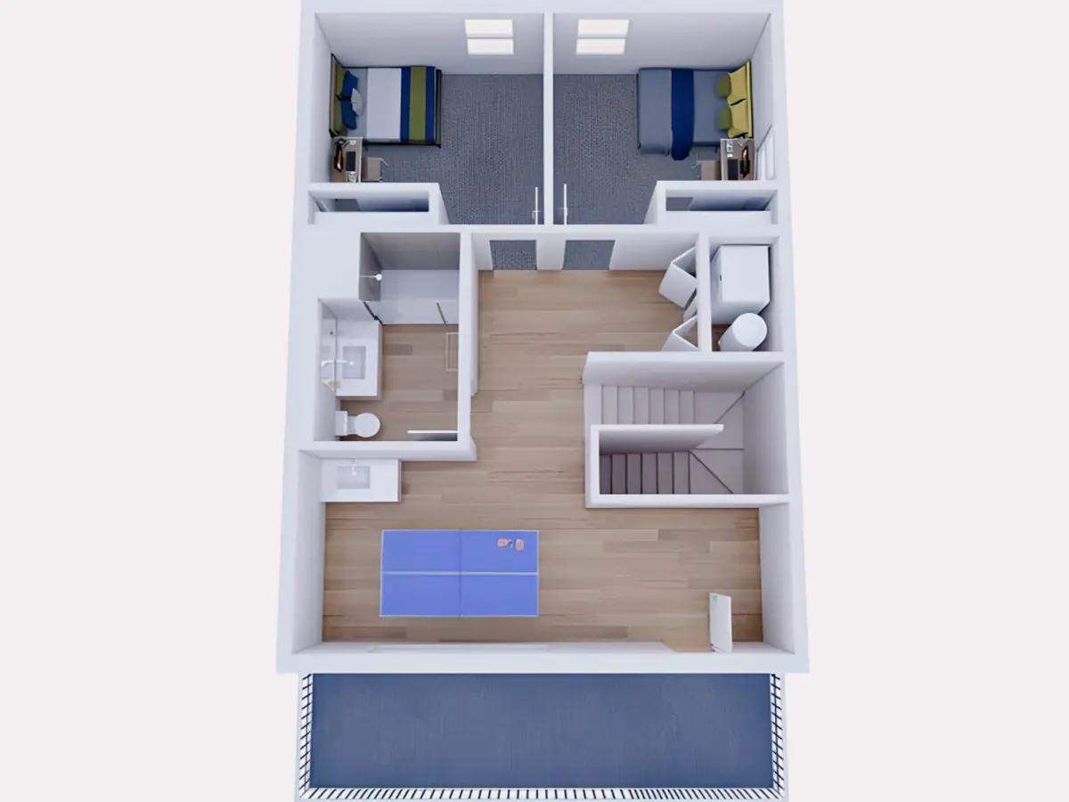 4x2 Rooms view 1