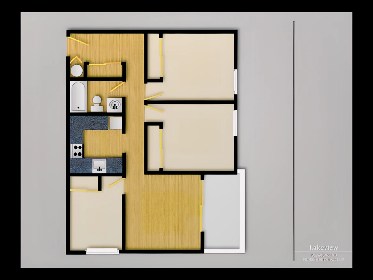 2 Rooms view 1