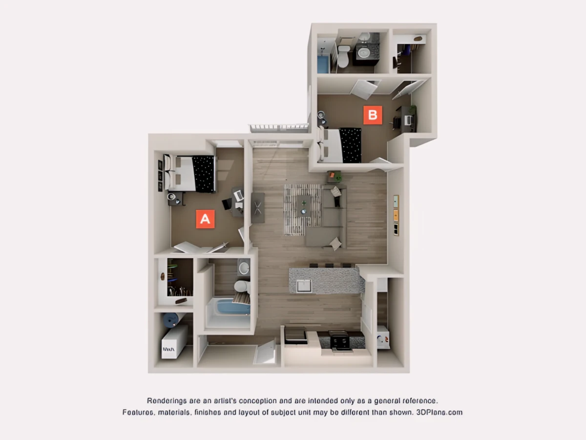 2 Rooms view 3