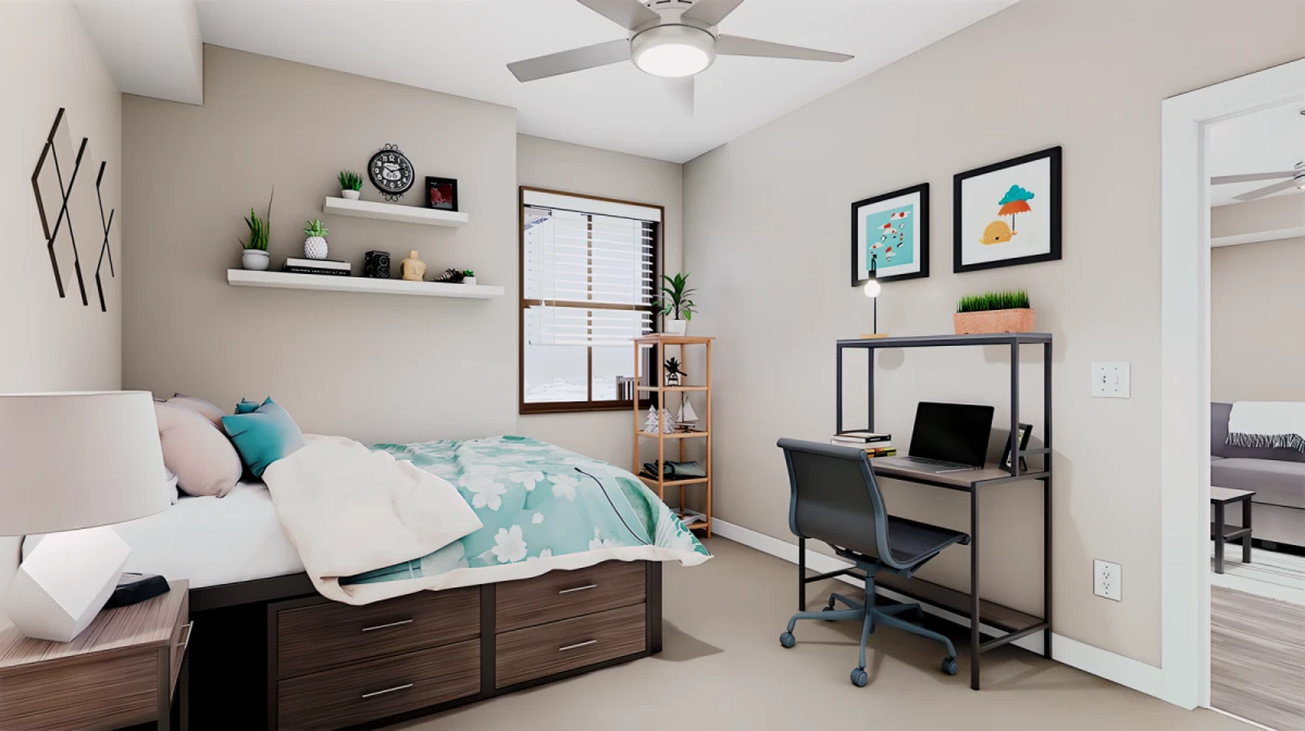 2 Rooms view 1