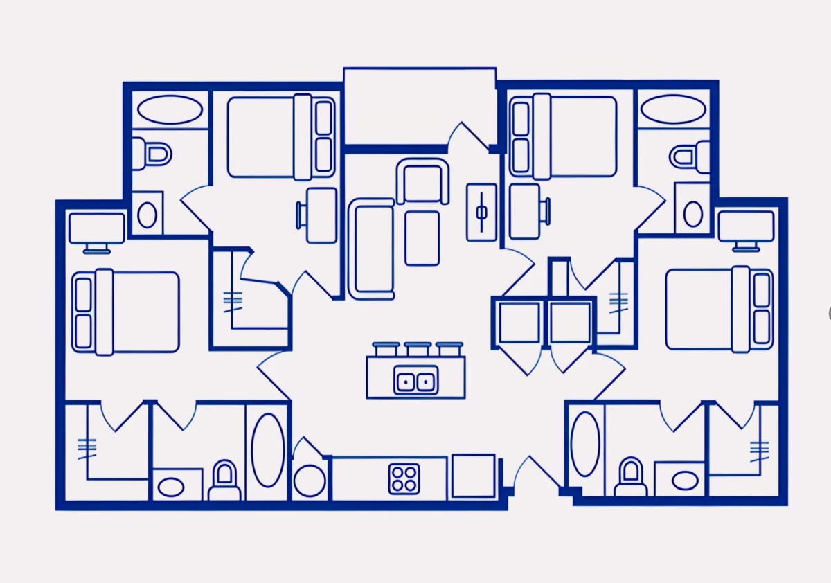 2 Rooms view 1