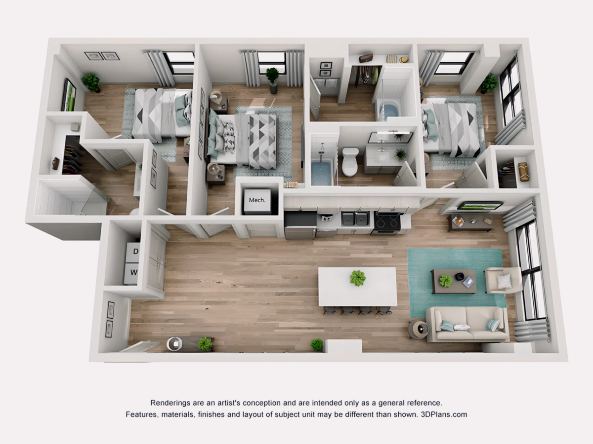 3 Rooms view 2