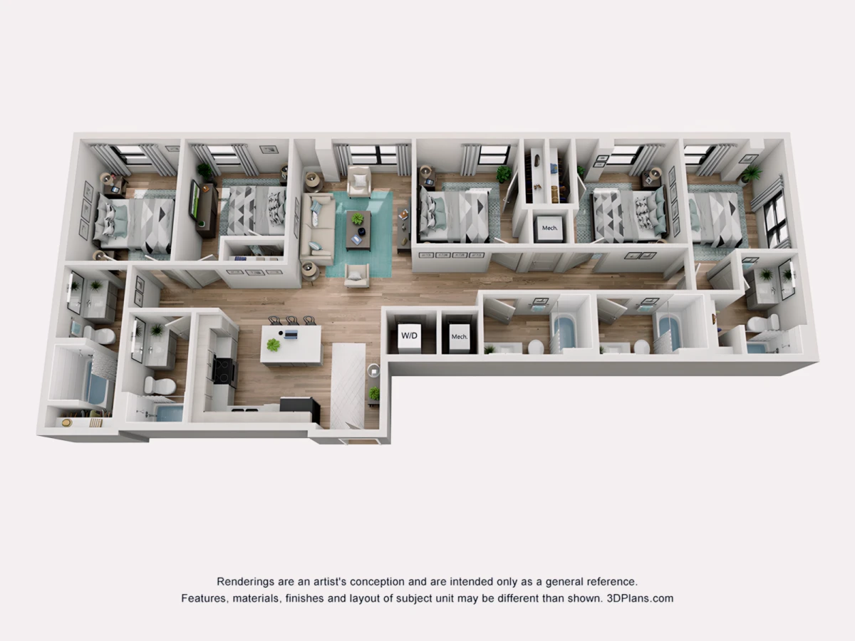 3 Rooms view 4