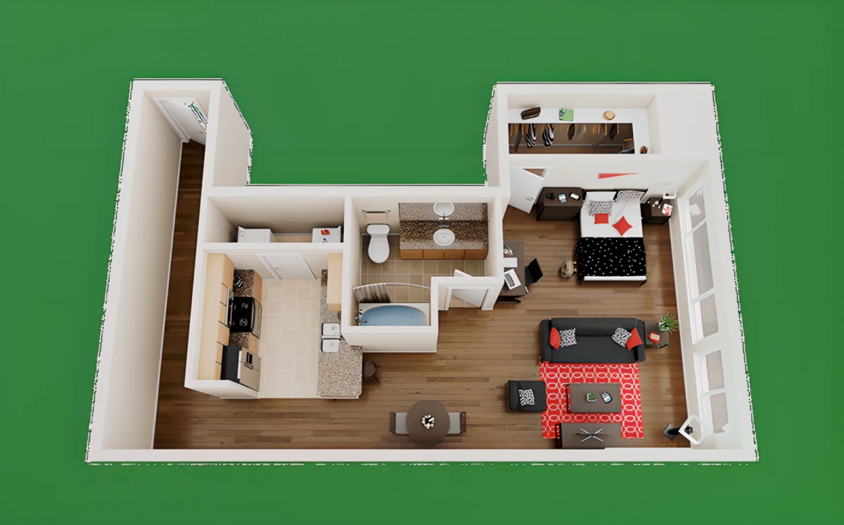 Studio Rooms view 1