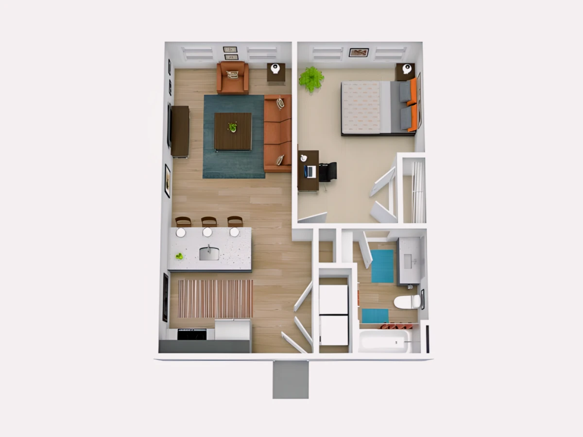 4 Rooms view 3