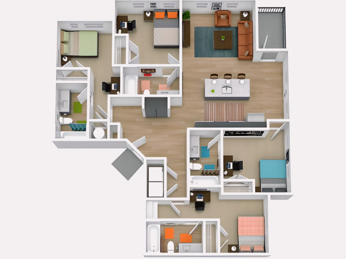 4 Rooms view 4