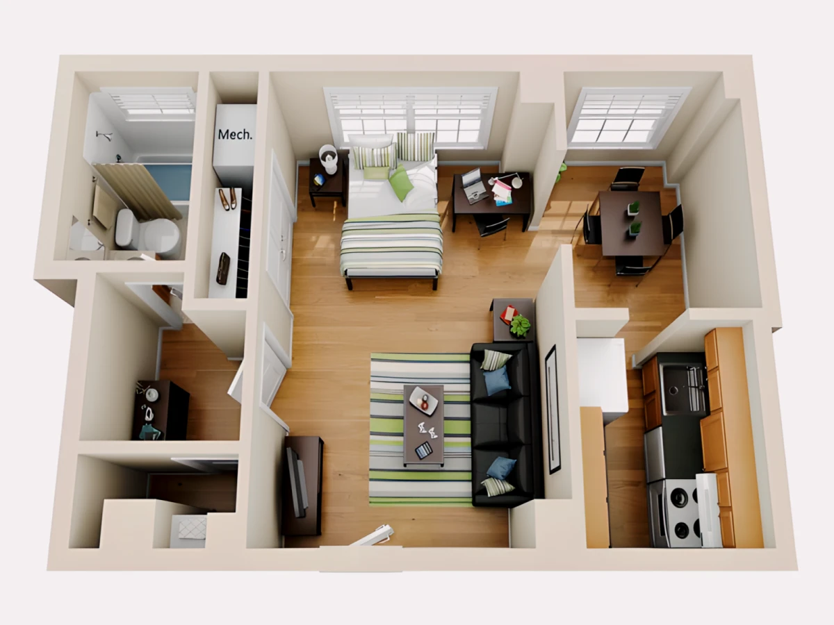 Studio Rooms view 3