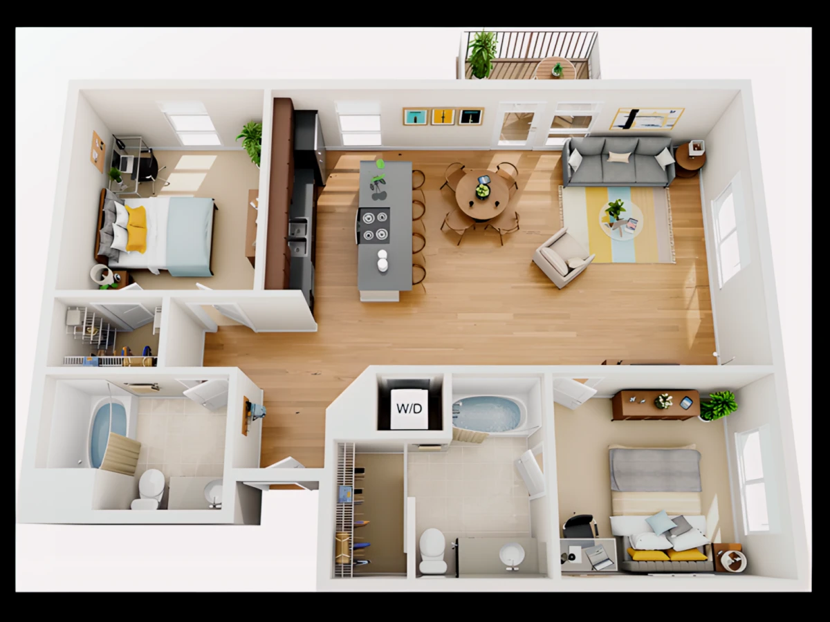 Viridian Rooms view 2