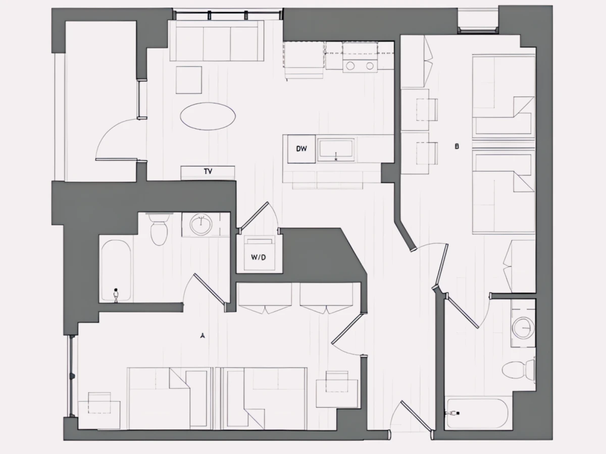 2 Rooms view 3