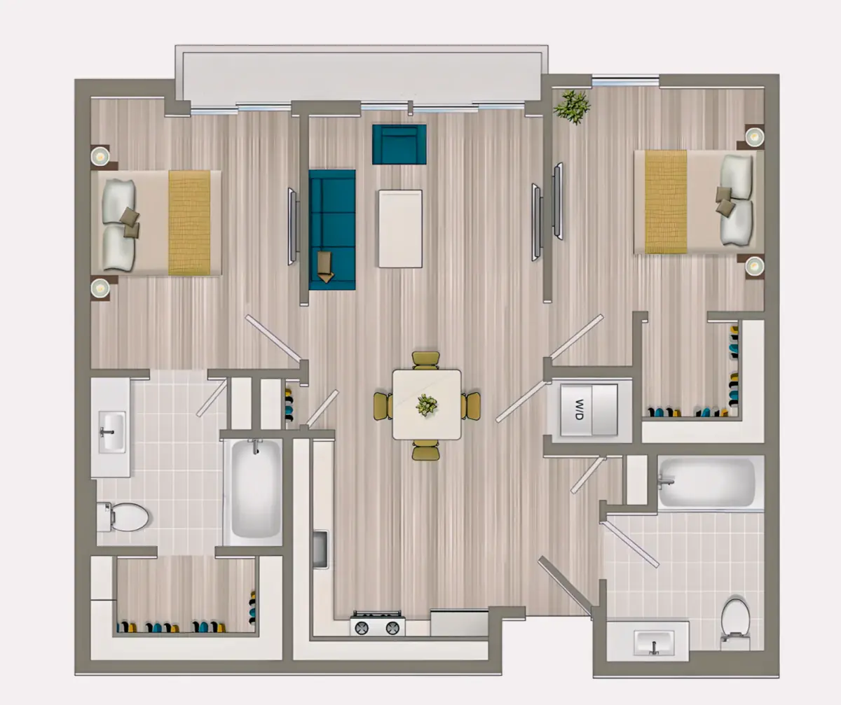 Unfurnished Rooms view 1