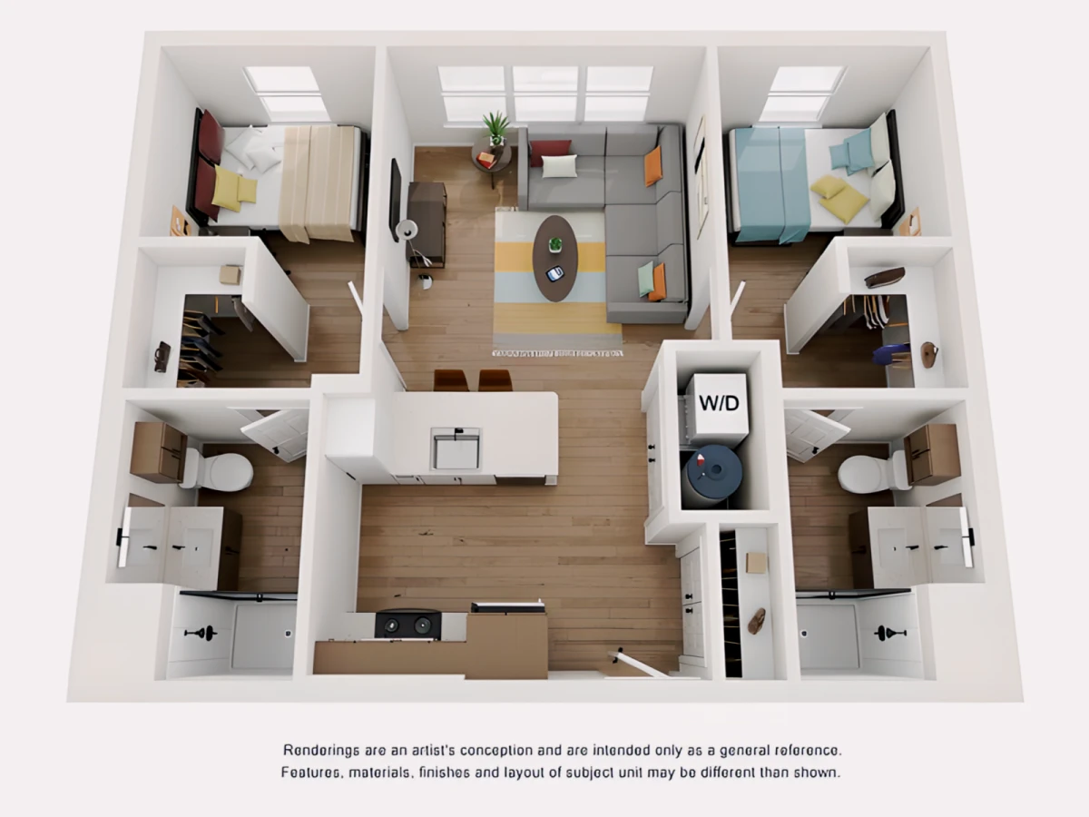 2 Rooms view 3